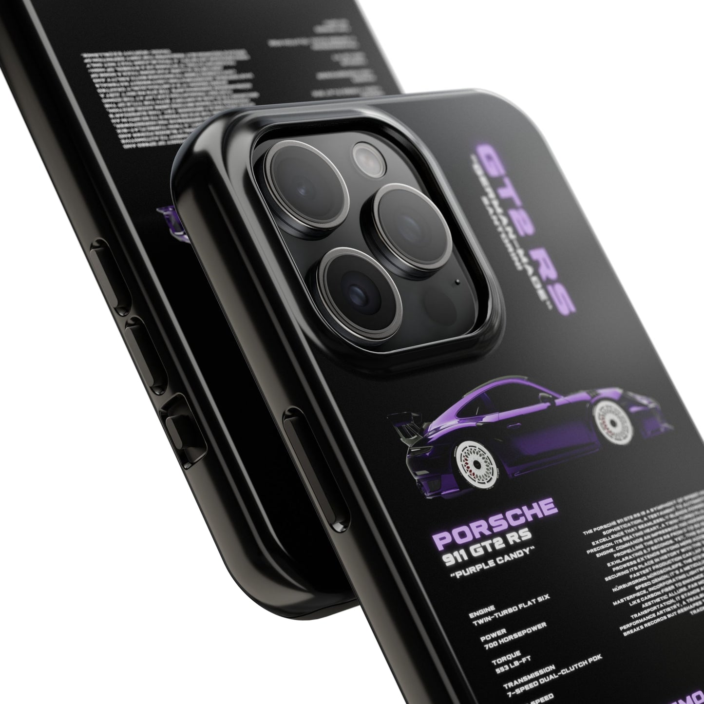 "Purple Candy" Black Case