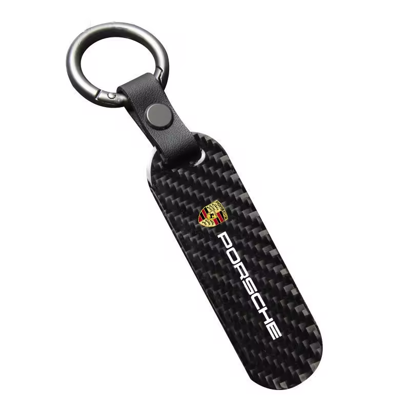 Carbon Fiber 911 Keychain